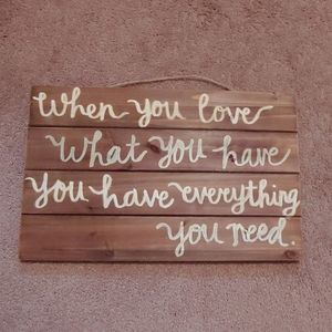 Farmhouse quote sign